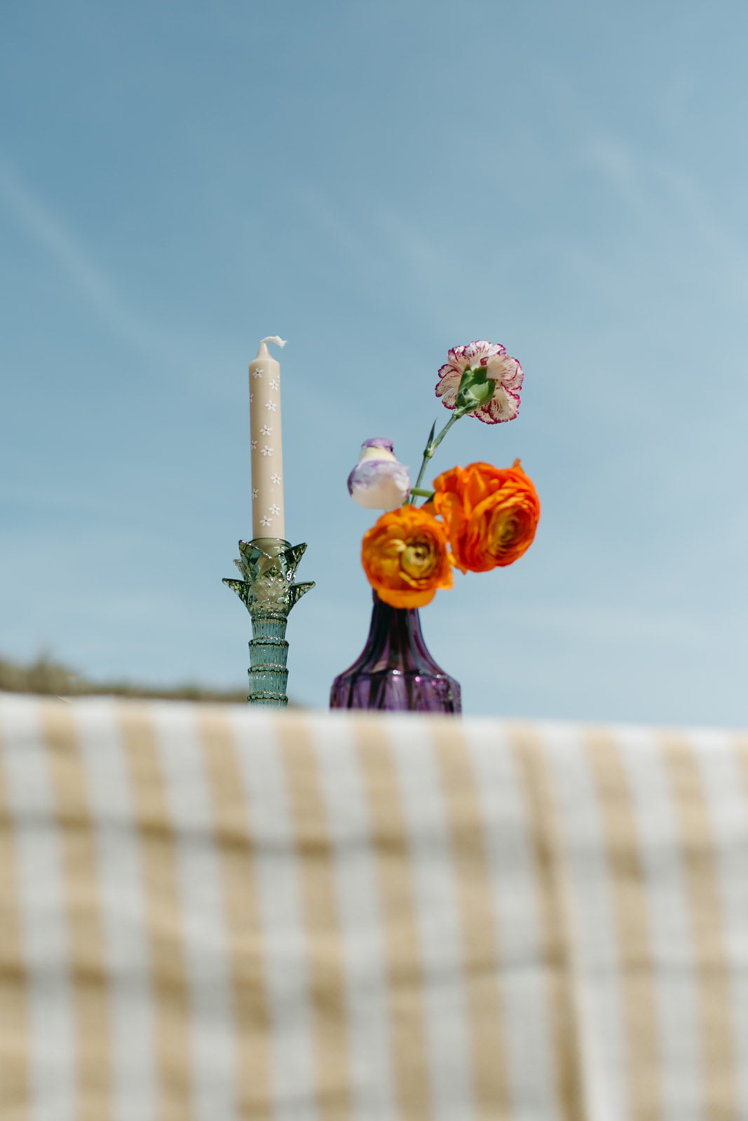 in de duinen tafel voor 2 romantisch kaarsen tuinfeest zandvoort strand