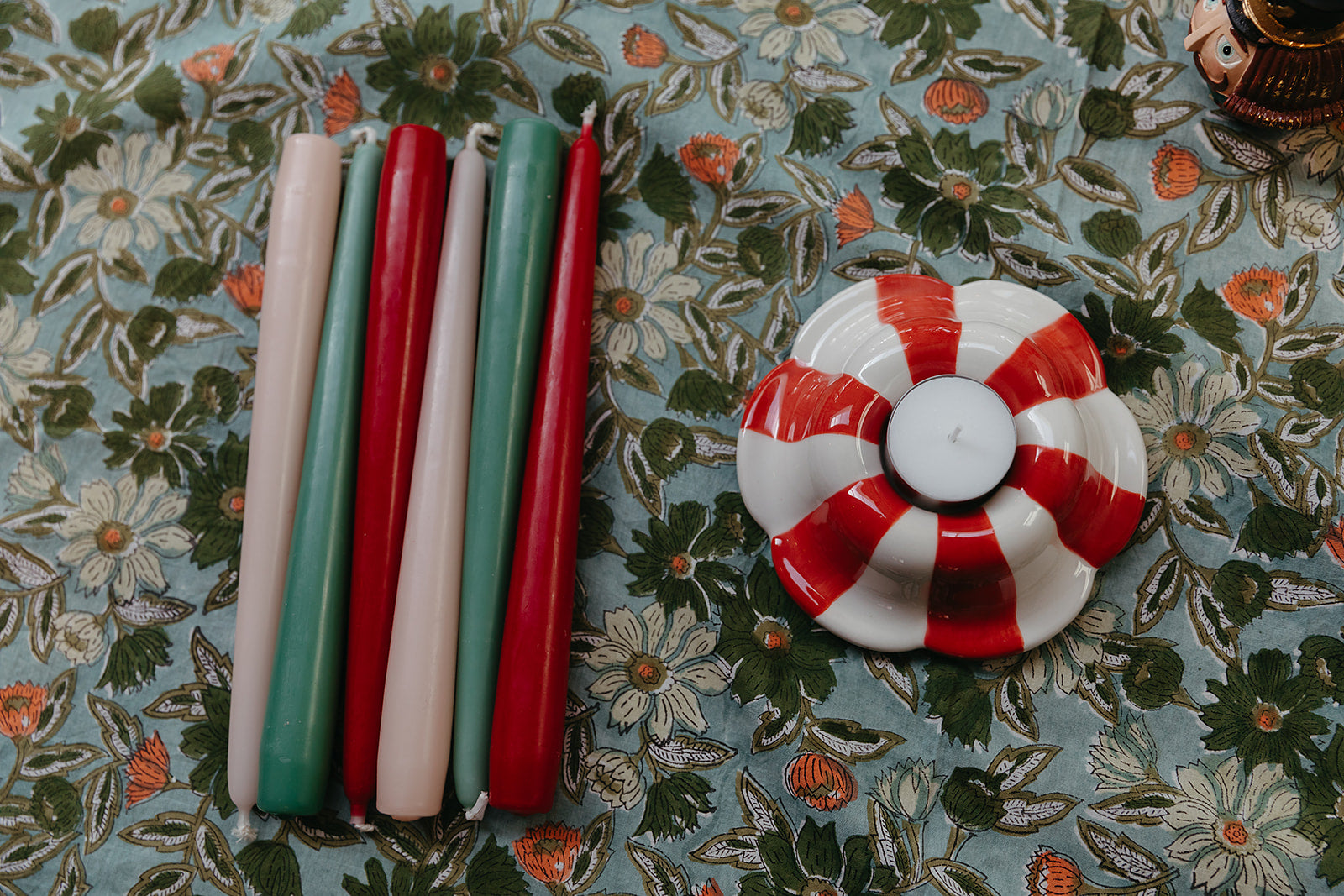 All the luck in the world keramieken waxinelichthouder flower