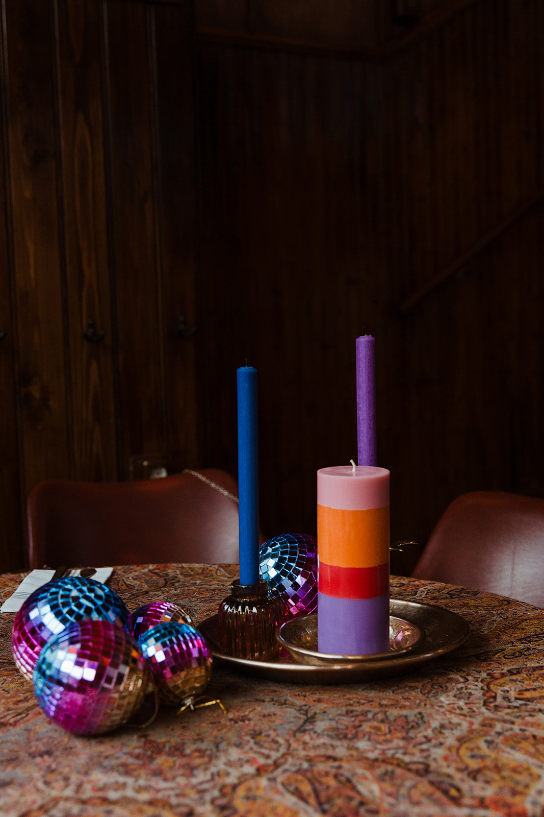 The Candle Club multicolor vriendschap stompkaars