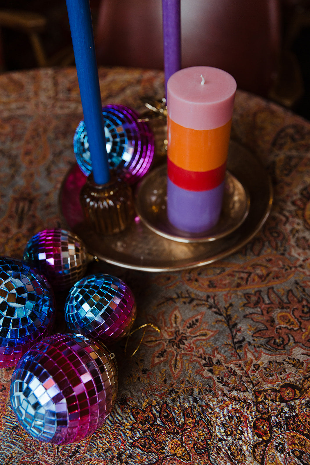 The Candle Club multicolor vriendschap stompkaars