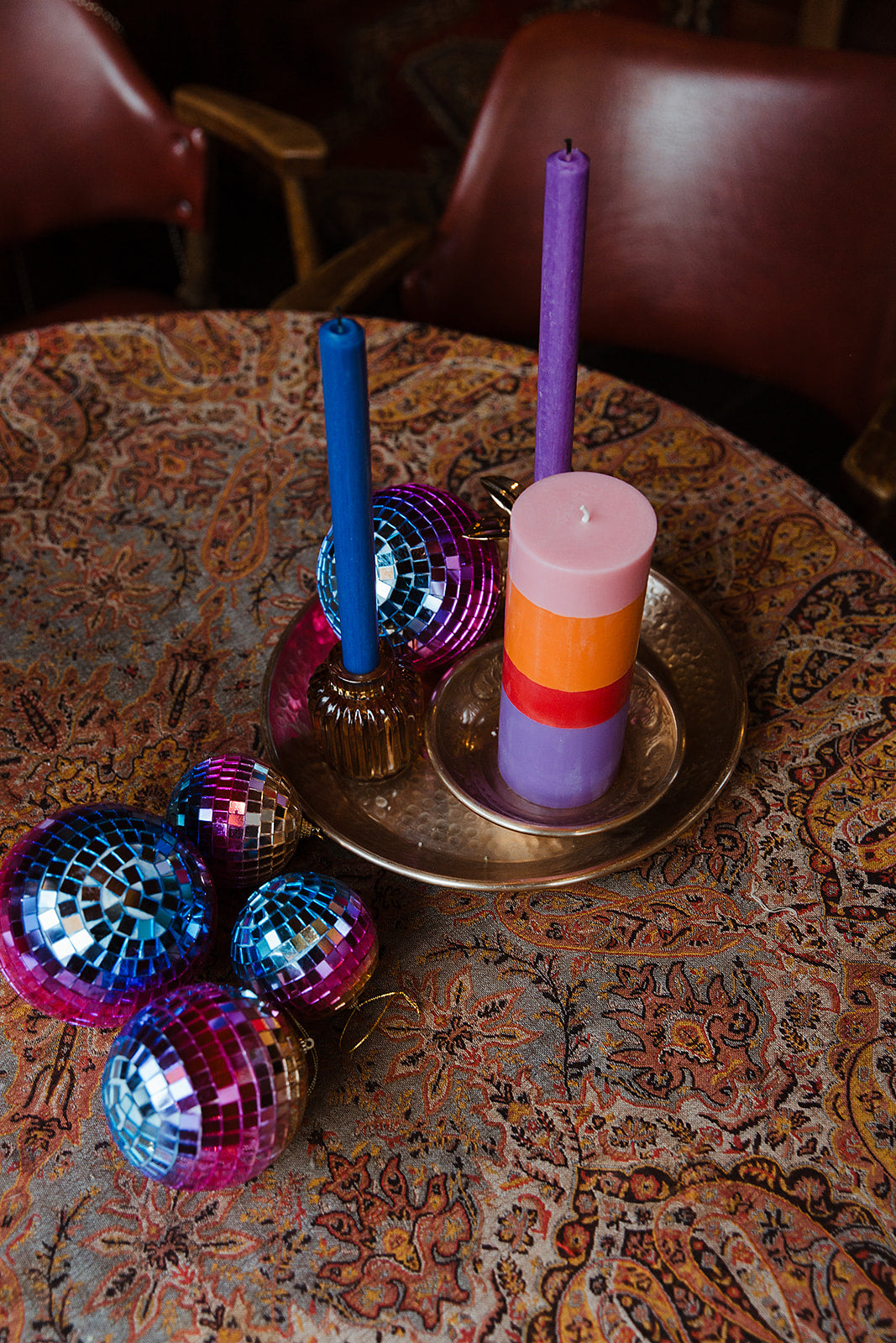 The Candle Club multicolor vriendschap stompkaars