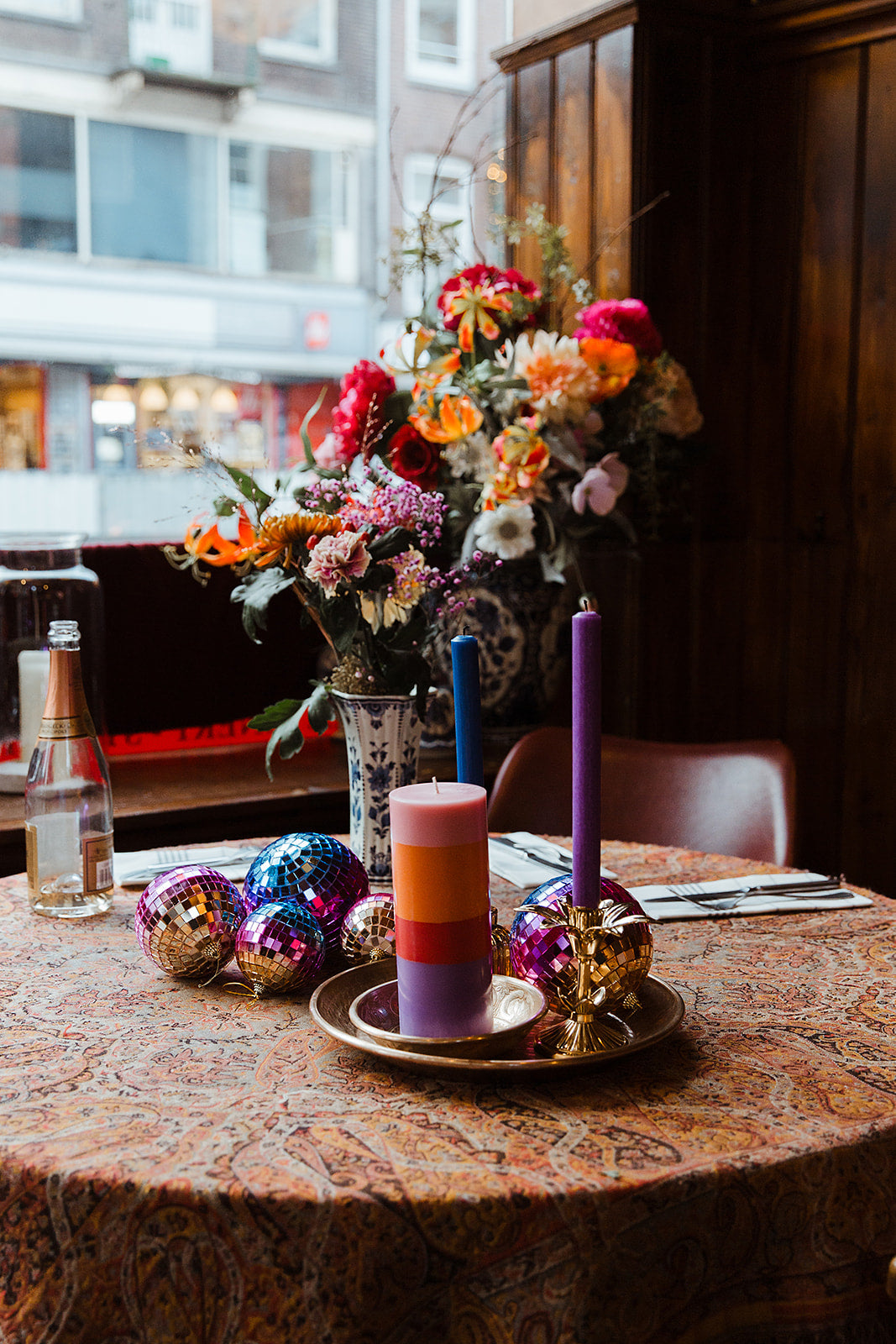 The Candle Club multicolor vriendschap stompkaars