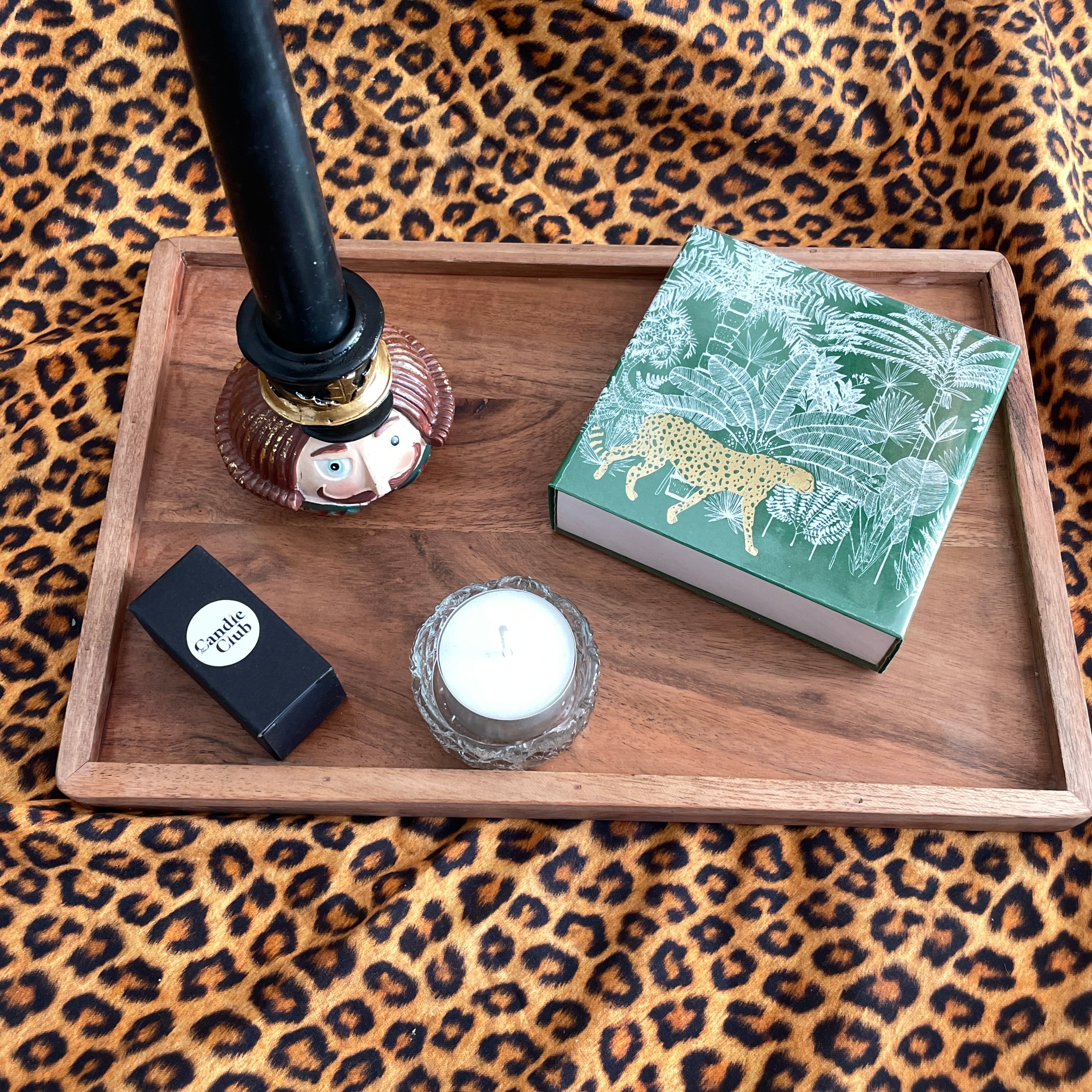 The Candle Club houten plateau 30x20cm