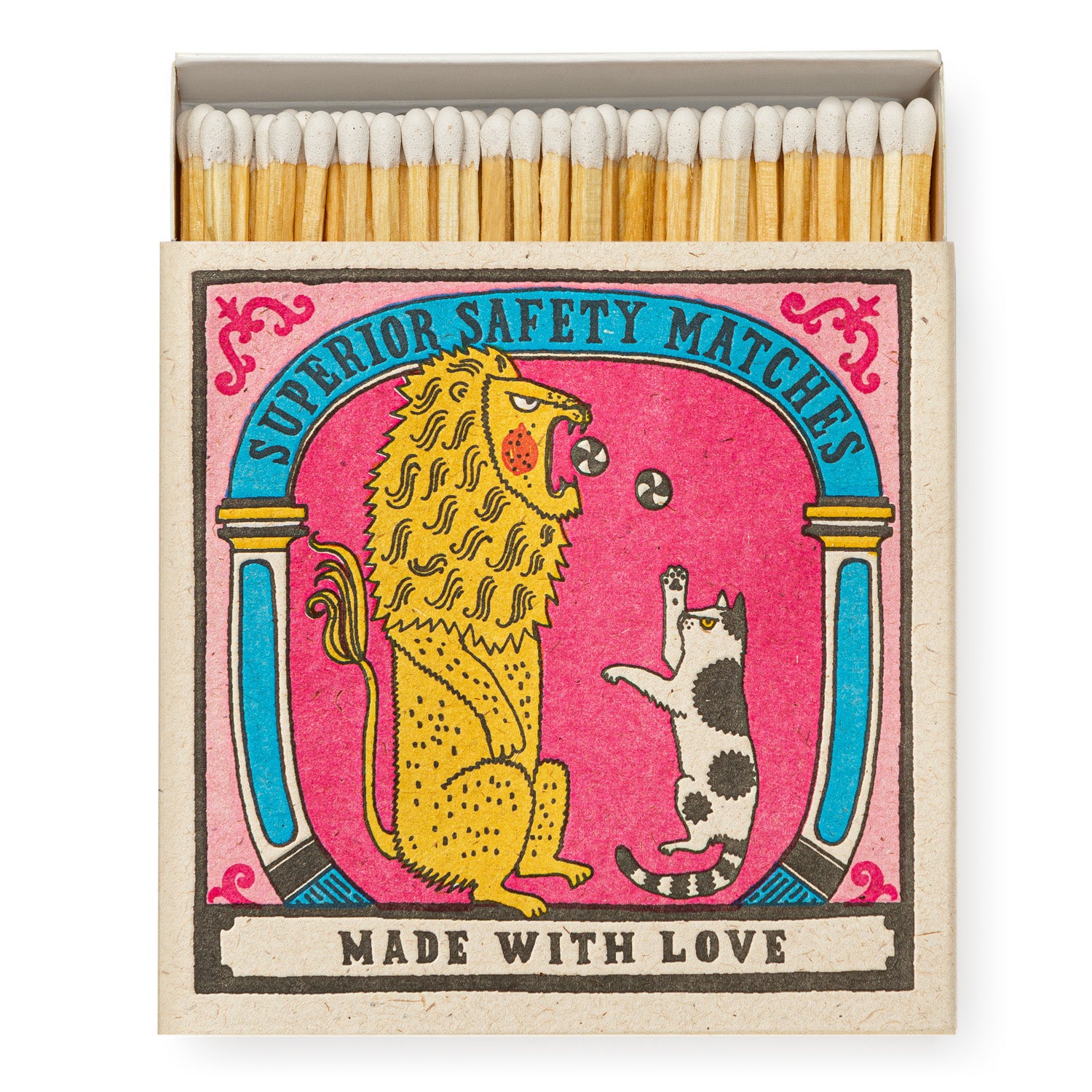 The Fine Matchbox Company - Archivist Big cat Little Cat lucifers
