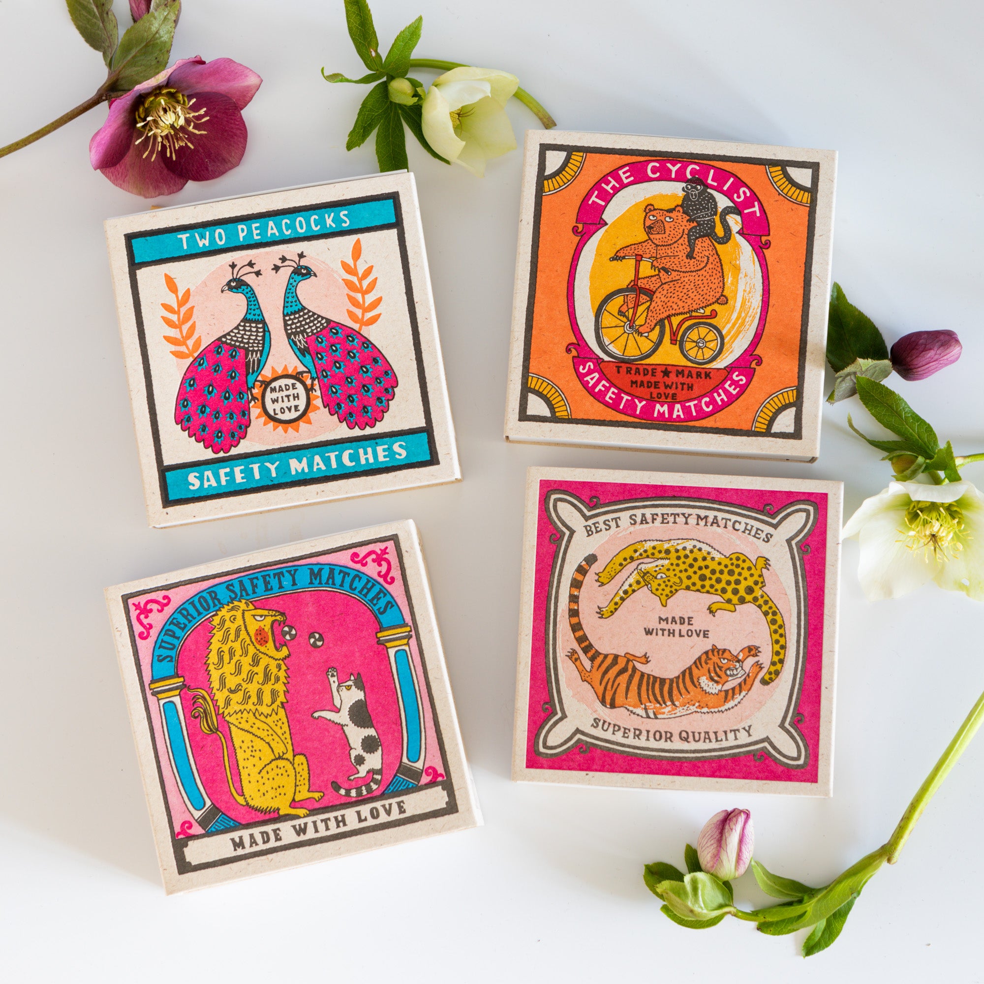 The Fine Matchbox Company - Archivist Big cat Little Cat lucifers