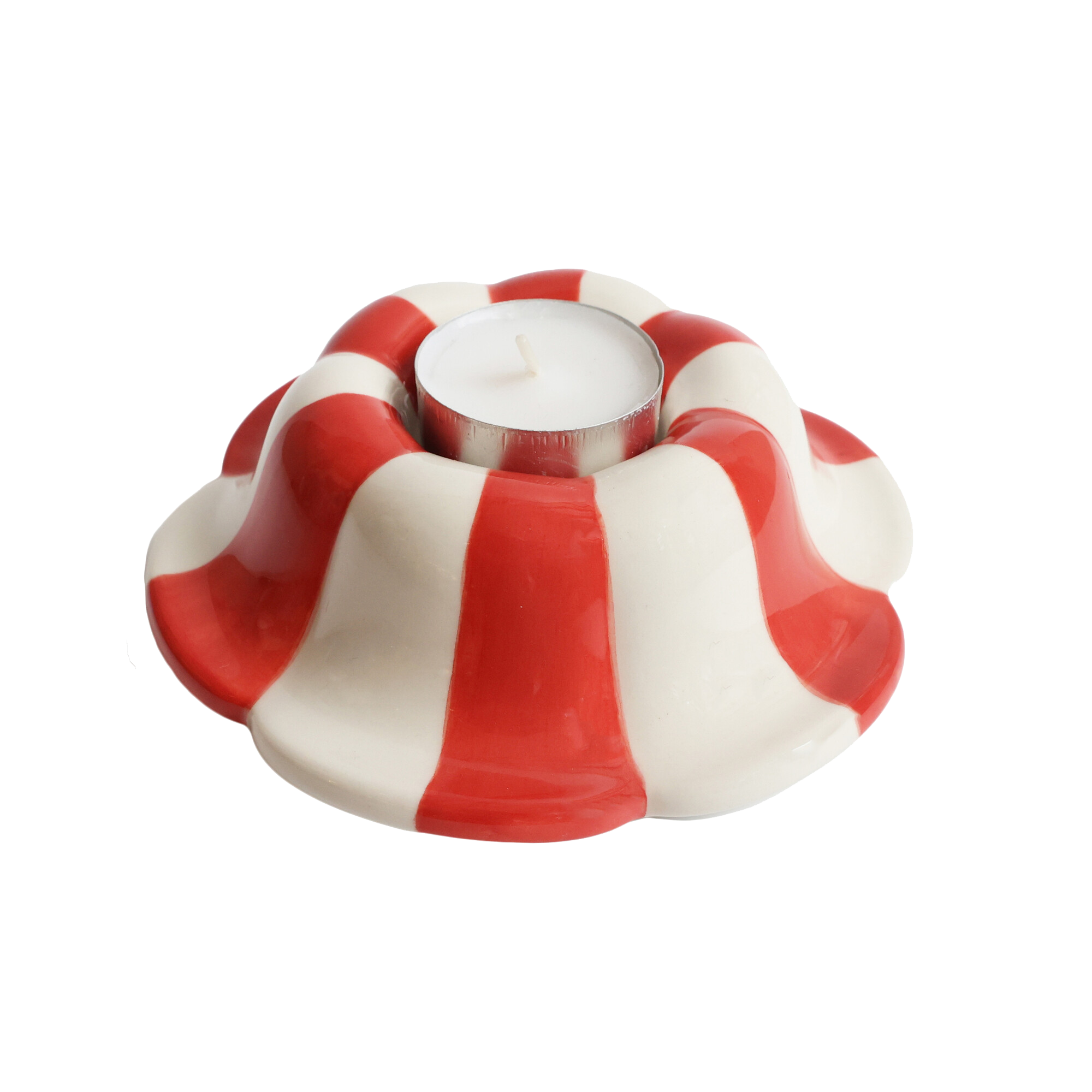 All the luck in the world keramieken waxinelichthouder flower