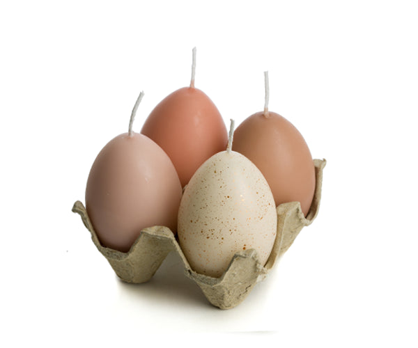 The Candle Club tray van 4 eieren brons