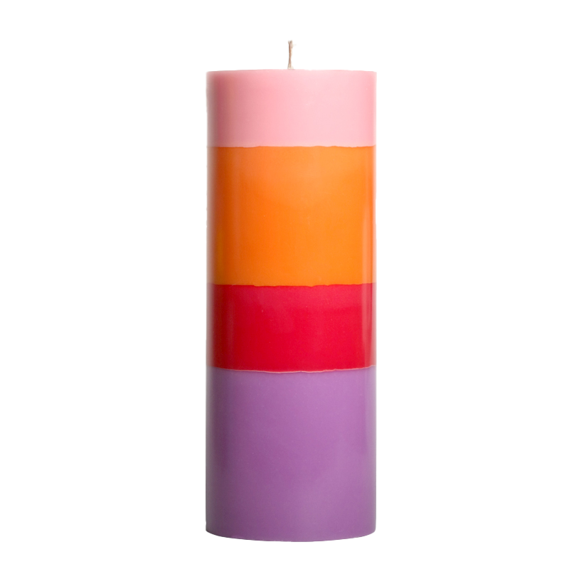 The Candle Club multicolor vriendschap stompkaars