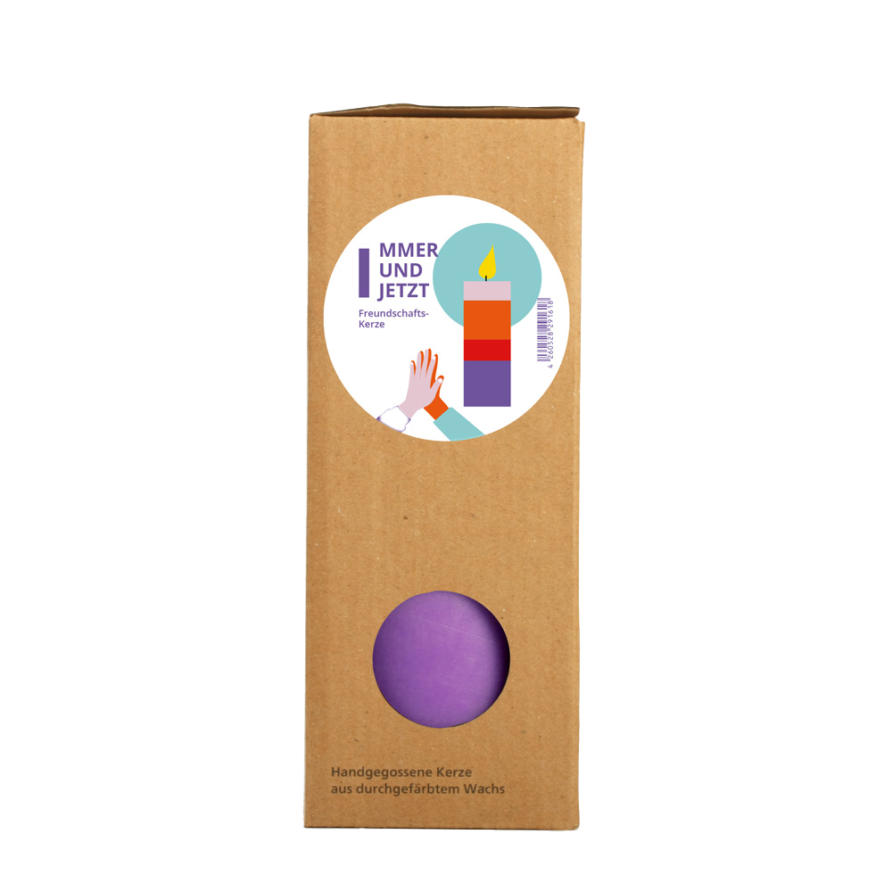 The Candle Club multicolor vriendschap stompkaars