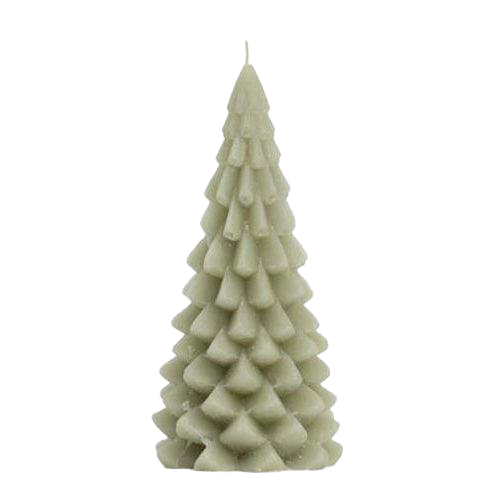 The Candle Club kerstboom kaars groen 20cm