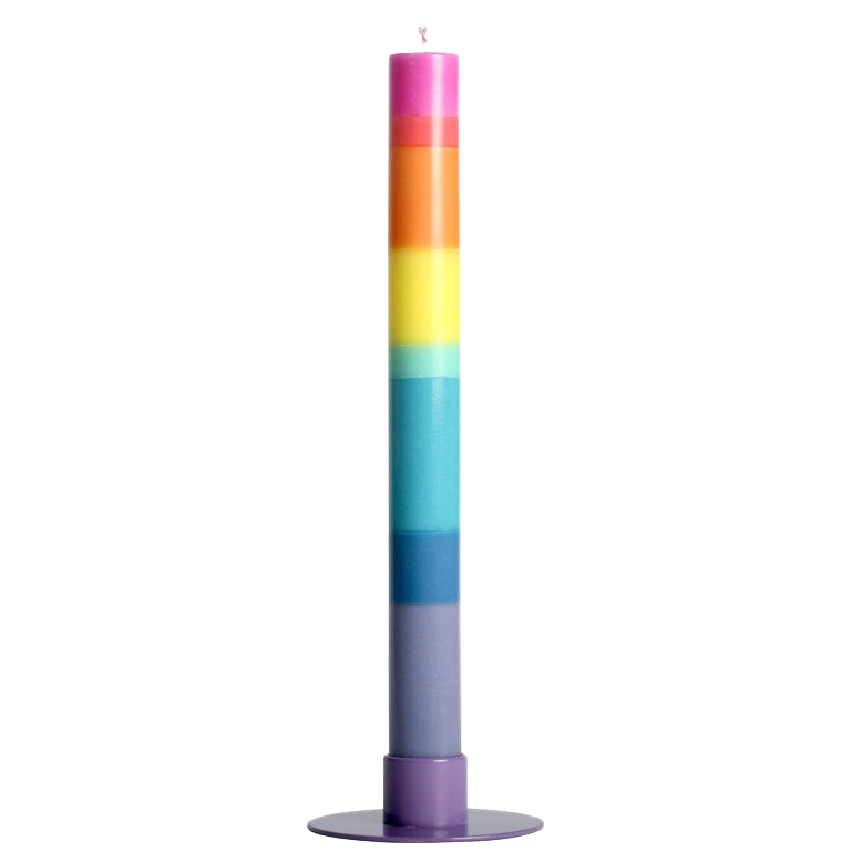 The Candle Club rainbow dinerkaars 23cm