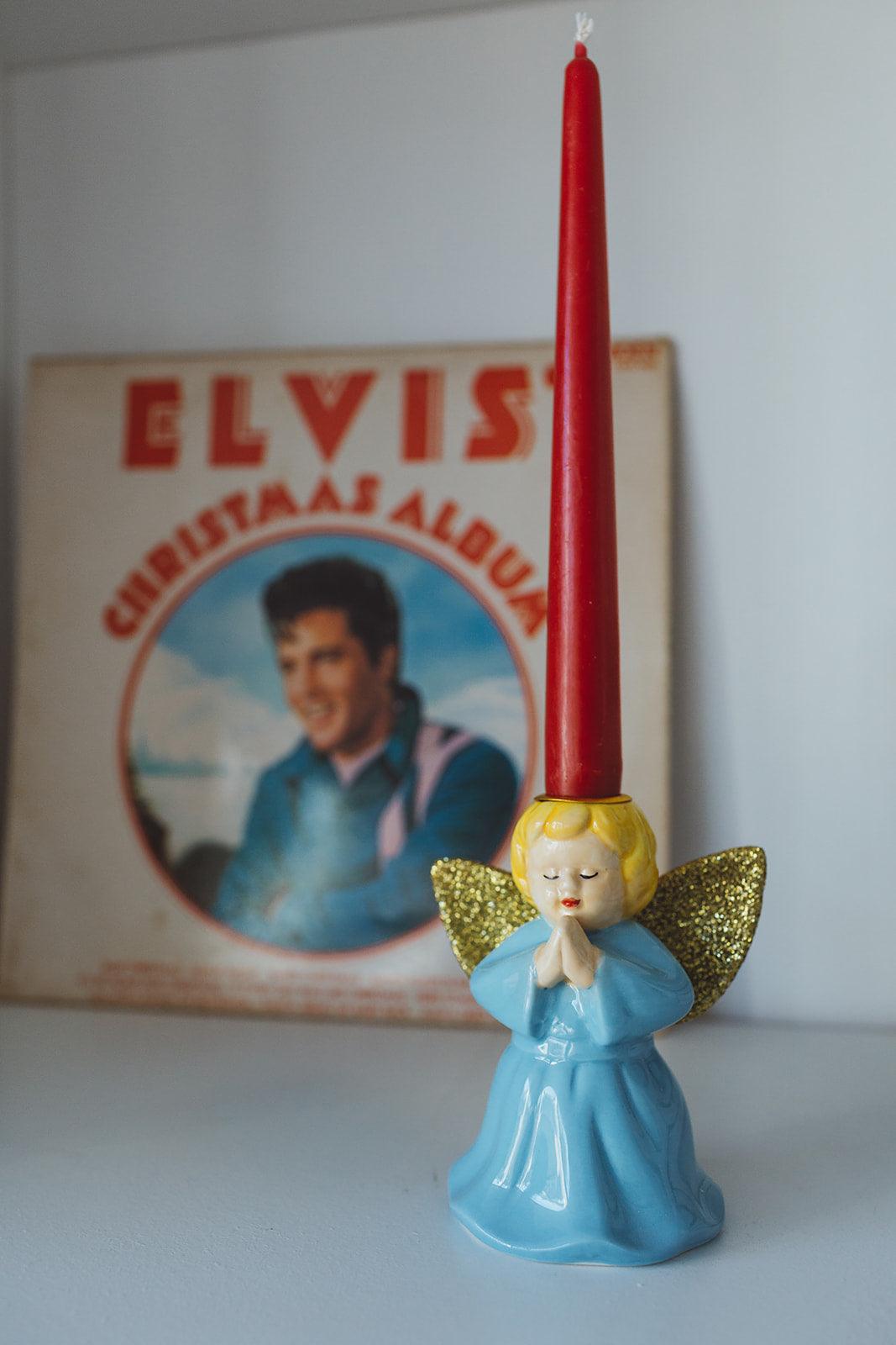 Rice keramieken kandelaar engel - The Candle Club