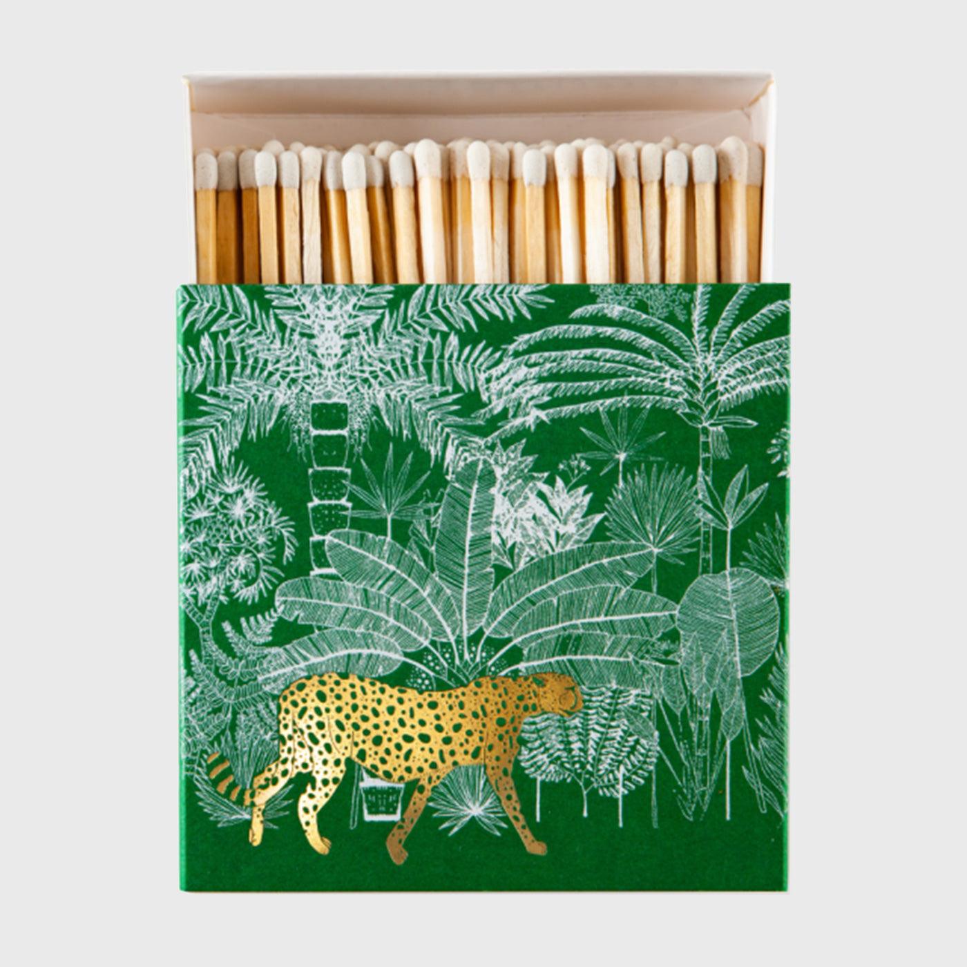 The Fine Matchbox Company - Archivist Cheetah in Jungle Match Lucifersp - The Candle Club