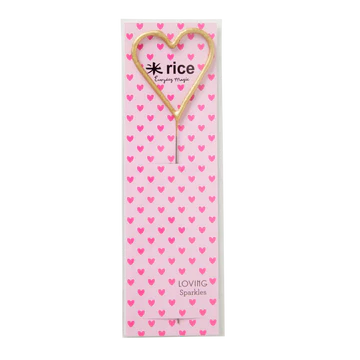 Rice LOVE Sparkles goud - The Candle Club