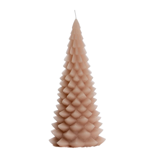 The Candle Club kerstboom kaars XL 30cm lichtroze