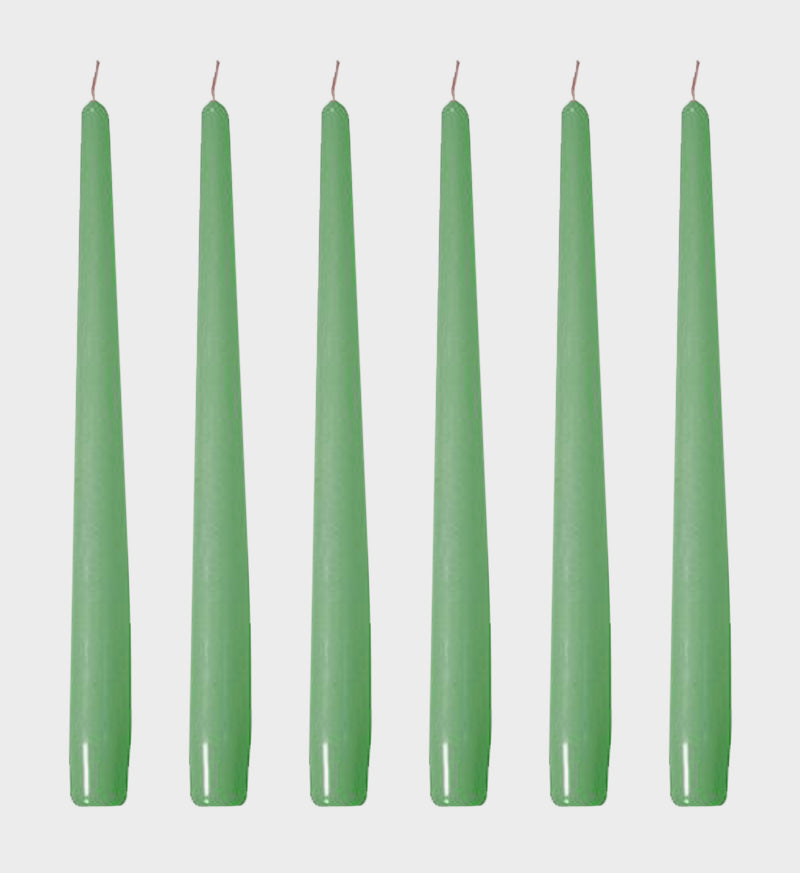 The Candle Club Diner Kaarsen Groen - 6 stuks