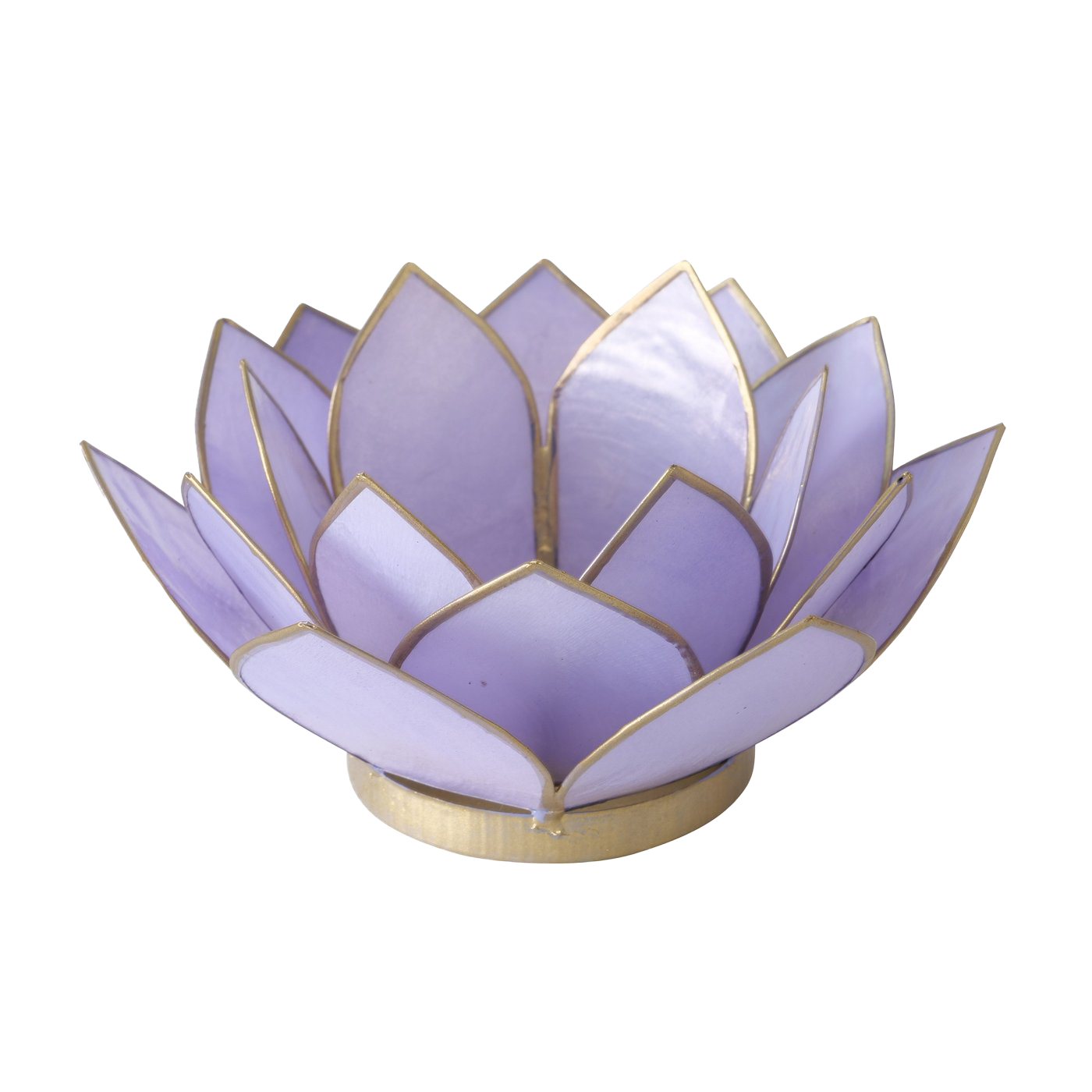 Lotusbloem waxinelichthouder lila