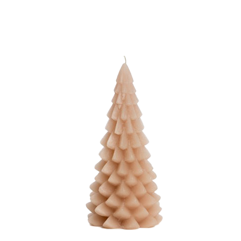 The Candle Club kerstboom kaars lichtroze 20cm