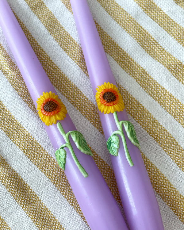 The Candle Club Diner Kaarsen sunflower set van 2