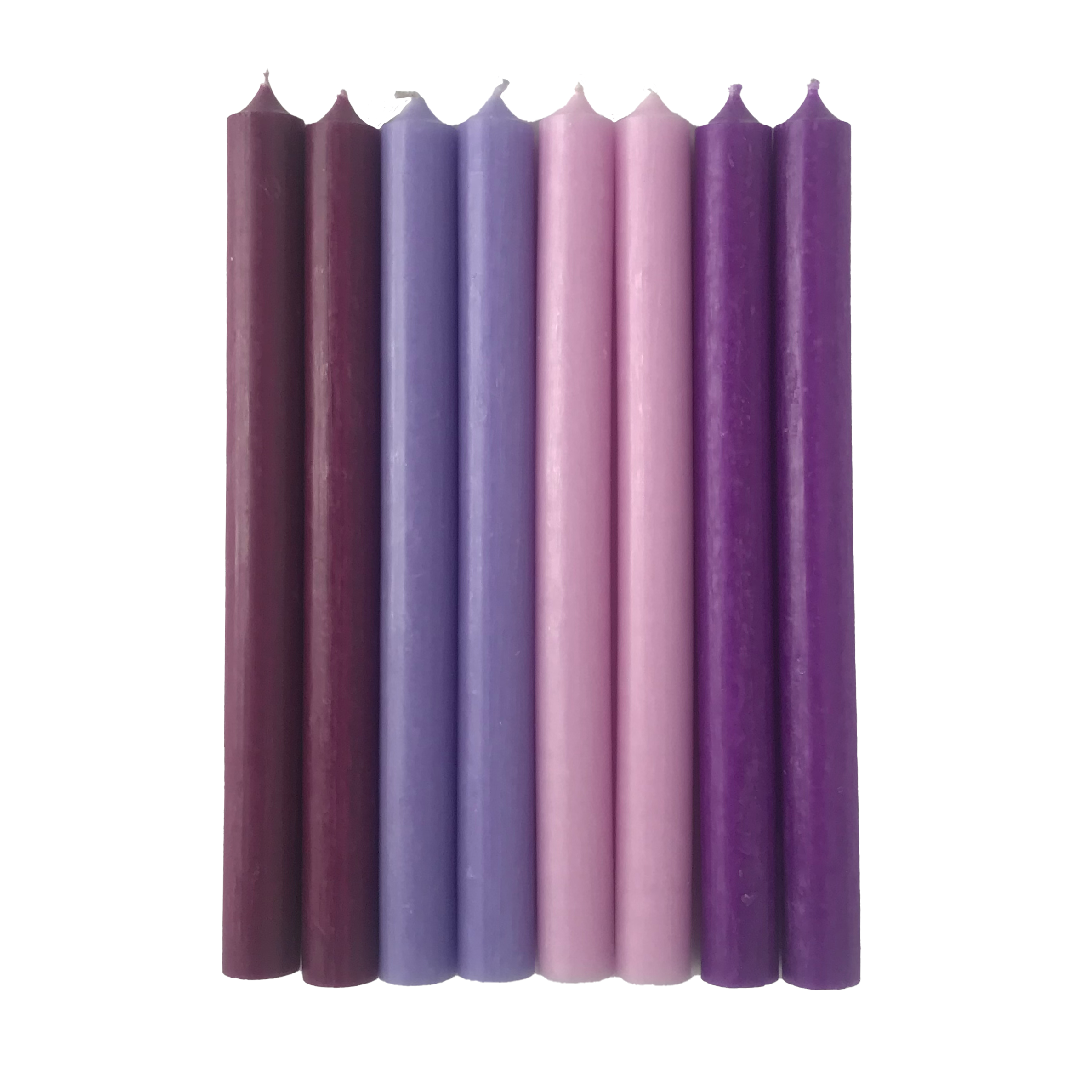 The Candle Club set Purple Party - set van 8 dinerkaarsen 25cm