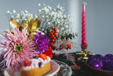 The Candle Club Twisted Candle Set - Fuchsia - The Candle Club