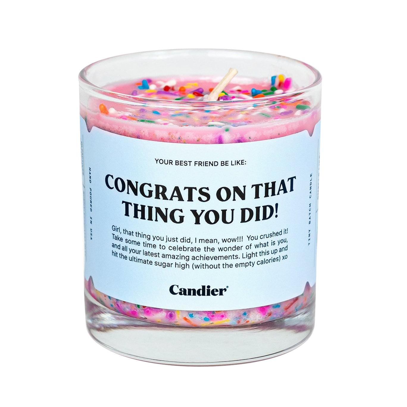 CONGRATS CANDLE - The Candle Club