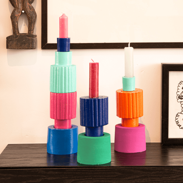 Kitsch Kitchen kandelaar Luz 18cm - The Candle Club