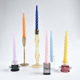 The Candle Club Twisted Candle Set - Lila - The Candle Club