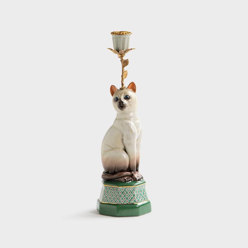 &Klevering Kandelaar Siamees (Kat) - The Candle Club