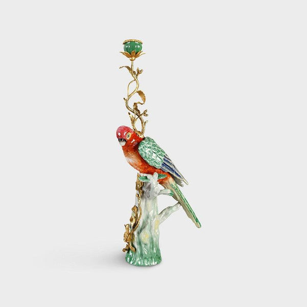 &Klevering kandelaar papegaai / parrot de luxe - The Candle Club